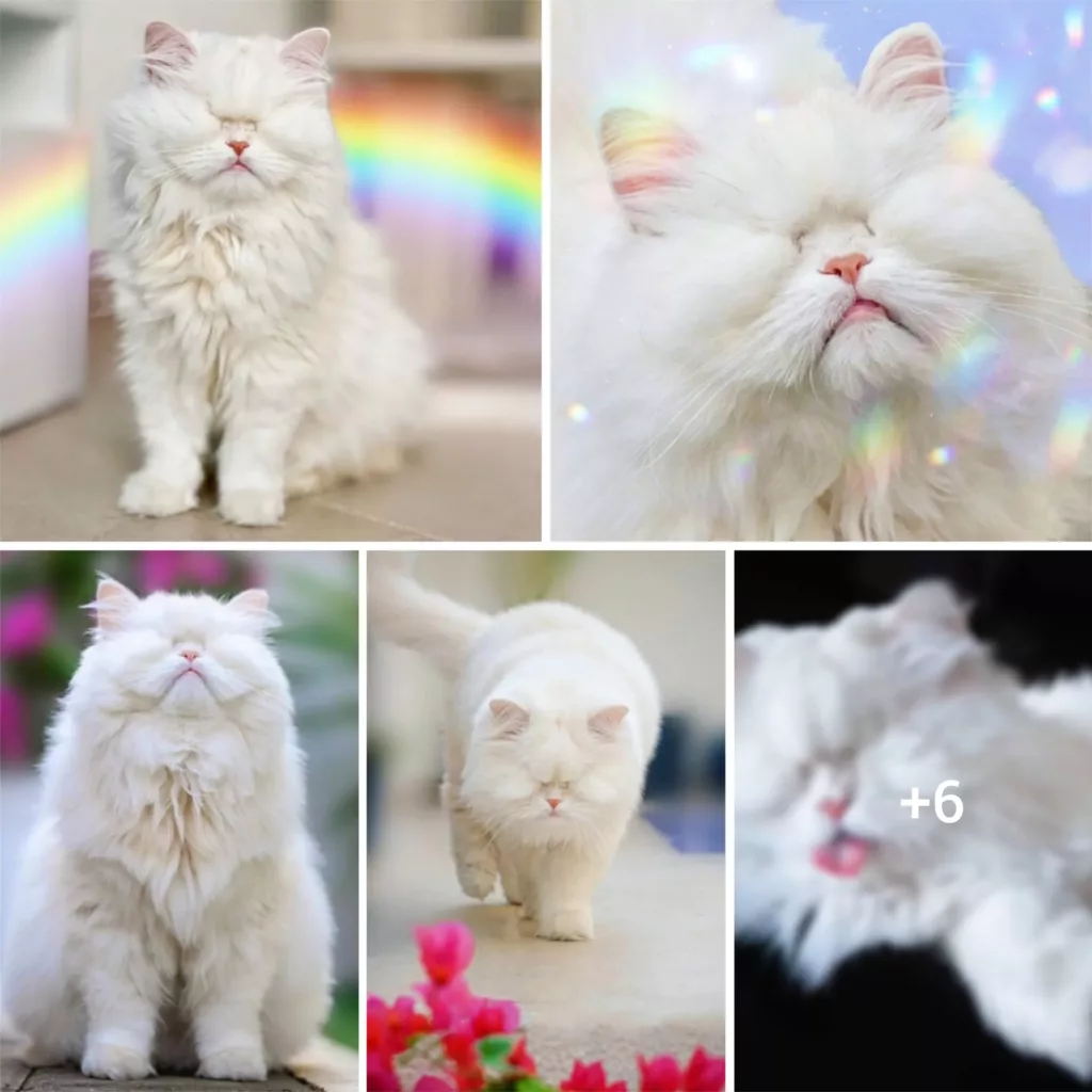 “Unleashing Hope: A Heartwarming Story of a Blind Persian Cat’s Rescue and Her Owner’s Journey to Brighter Days”